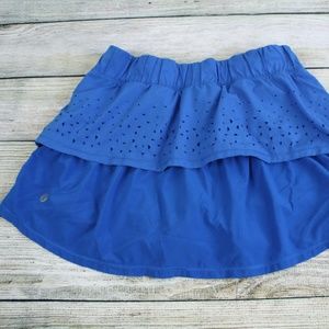Lululemon Athletica Skirt Shorts Sz 4 Blue